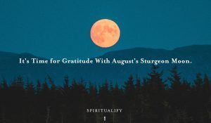 Read more about the article It’s Time for Gratitude With August’s Sturgeon Full Moon.